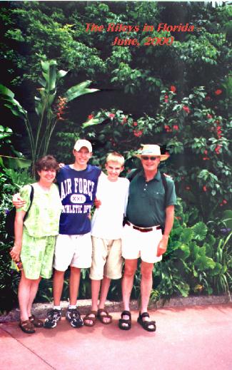 The Riley Family at DisneyWorld